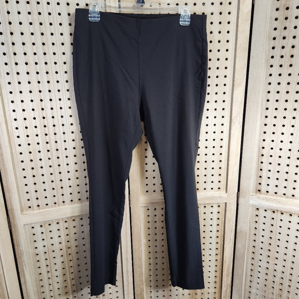 Michael Kors Womens Large Pull On Basic Black‎ Leggings stretch comfort work